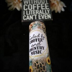 Leopard and Sunflower Tumbler